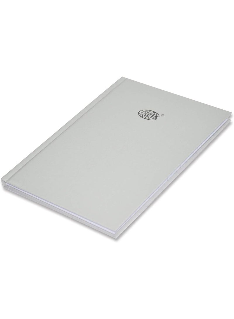 FIS Neon Hard Cover Notebook, A5 Size(14.8x21cm), Single Line Ruling, 100 Sheets, Color Platinum, Pack of 5 Pieces - FSNBA5N272 - Image 2